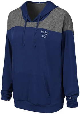 Colosseum Villanova Wildcats Womens Navy Blue Paris Hooded Sweatshirt