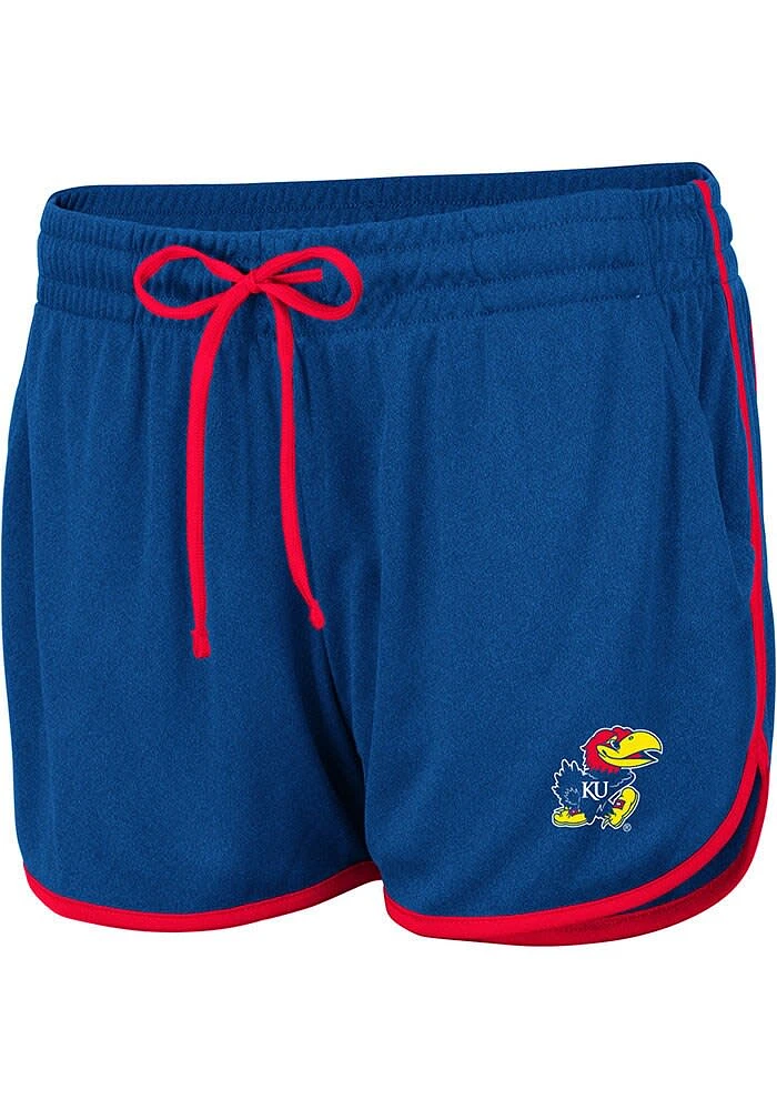 Colosseum Kansas Jayhawks Womens Blue Toulon Shorts