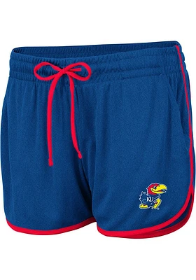 Colosseum Kansas Jayhawks Womens Blue Toulon Shorts