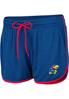 Colosseum Kansas Jayhawks Womens Blue Toulon Shorts