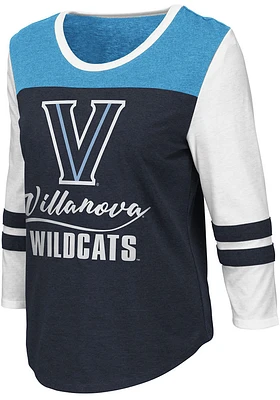 Colosseum Villanova Wildcats Womens Navy Blue Palermo LS Tee