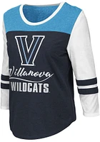 Colosseum Villanova Wildcats Womens Navy Blue Palermo LS Tee