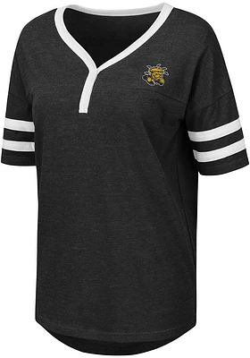 Colosseum Wichita State Shockers Womens Black Florence Short Sleeve T-Shirt