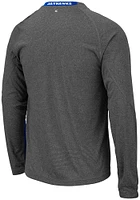 Colosseum Kansas Jayhawks Grey Brisbane Long Sleeve T-Shirt