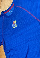 Colosseum Kansas Jayhawks Blue Daru Short Sleeve T Shirt