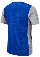 Colosseum Kansas Jayhawks Grey Bart Short Sleeve T Shirt