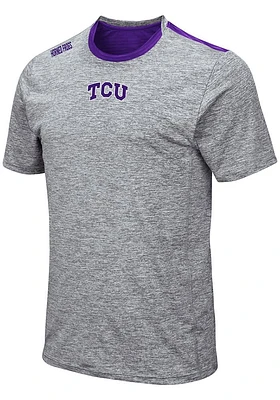 Colosseum TCU Horned Frogs Grey Bart Short Sleeve T Shirt