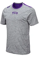 Colosseum TCU Horned Frogs Grey Bart Short Sleeve T Shirt