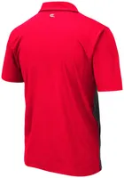 Colosseum Dayton Flyers Mens Red Capital Short Sleeve Polo