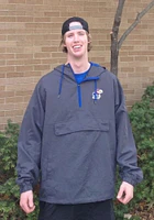 Colosseum Kansas Jayhawks Mens Charcoal Dolph Light Weight Jacket