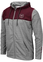 Colosseum Missouri State Bears Mens Grey Nelson Long Sleeve Zip