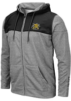 Colosseum Wichita State Shockers Mens Grey Nelson Long Sleeve Zip