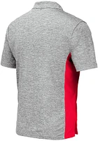 Colosseum Central Missouri Mules Mens Grey Alaska Short Sleeve Polo