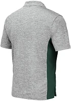 Colosseum Cleveland State Vikings Mens Grey Alaska Short Sleeve Polo
