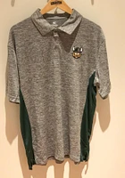 Colosseum Cleveland State Vikings Mens Grey Alaska Short Sleeve Polo