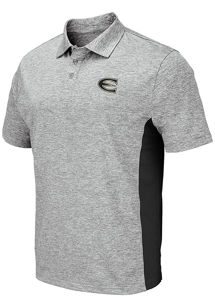Colosseum Emporia State Hornets Mens Grey Alaska Short Sleeve Polo