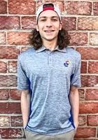 Colosseum Kansas Jayhawks Mens Grey Alaska Short Sleeve Polo