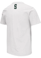 Colosseum Michigan State Spartans White Mason Slub Short Sleeve T Shirt