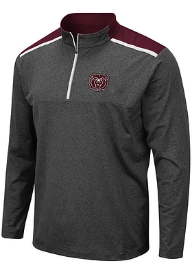 Colosseum Missouri State Bears Mens Grey Snowball Long Sleeve Qtr Zip Pullover