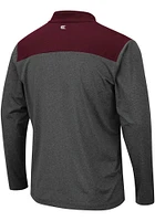 Colosseum Texas A&M Aggies Mens Grey Snowball Long Sleeve Qtr Zip Pullover