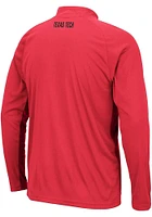 Colosseum Texas Tech Red Raiders Mens Kliff Long Sleeve Qtr Zip Pullover