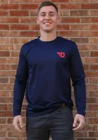 Colosseum Dayton Flyers Navy Blue Wade Long Sleeve T-Shirt