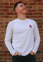 Colosseum Oklahoma Sooners White Wade Long Sleeve T-Shirt