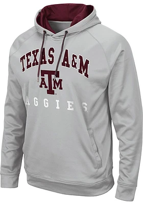 Colosseum Texas A&M Aggies Mens Grey Coach Hood