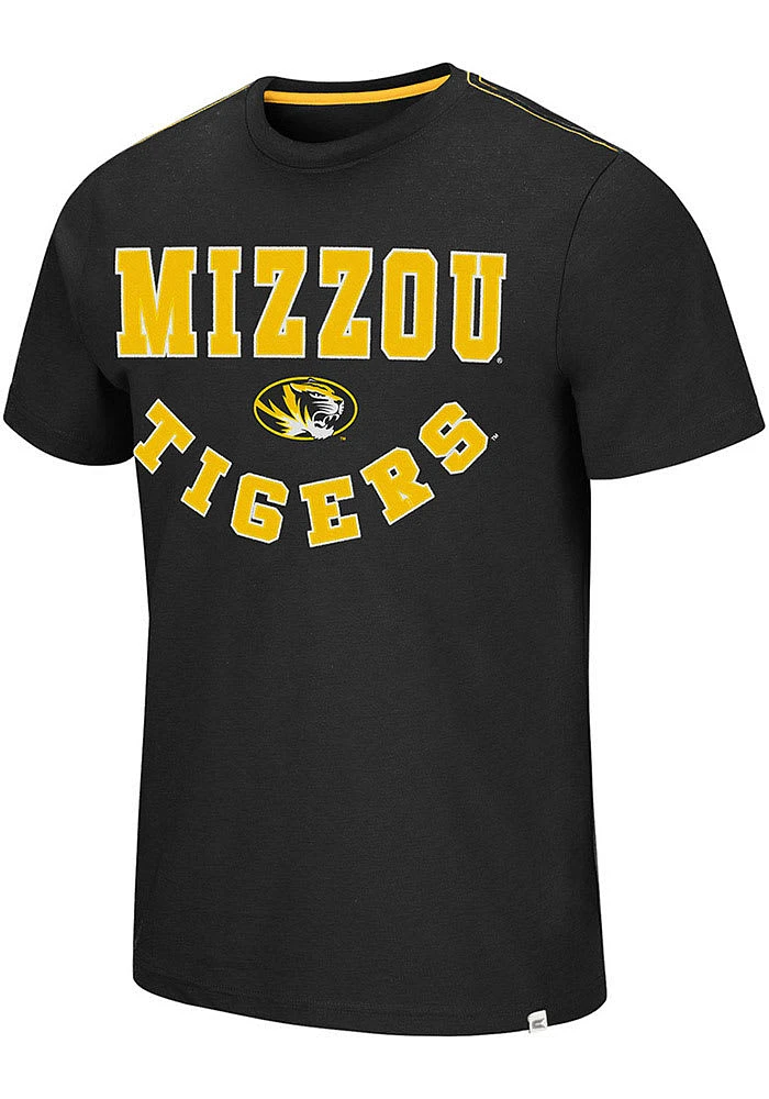 Colosseum Missouri Tigers Black Traeger Short Sleeve Fashion T Shirt