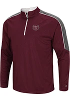 Colosseum Missouri State Bears Mens Maroon Vertigo Long Sleeve Qtr Zip Pullover