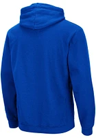 Colosseum Kansas Jayhawks Mens Blue Rebel Long Sleeve Hoodie