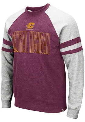 Colosseum Central Michigan Chippewas Mens Grey DOh Long Sleeve Fashion Sweatshirt