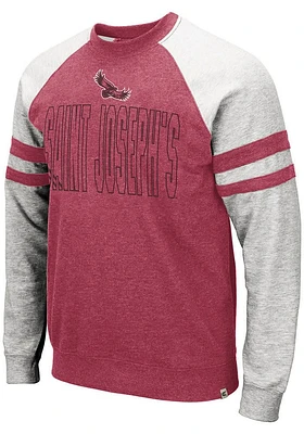 Colosseum Saint Josephs Hawks Mens Grey DOh Long Sleeve Fashion Sweatshirt