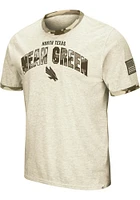 Colosseum North Texas Mean Green Grey OHT Camo Ringer Short Sleeve T Shirt