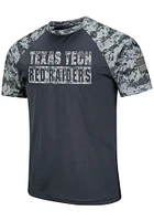 Colosseum Texas Tech Red Raiders Grey OHT Raglan Camo Performance Short Sleeve T Shirt