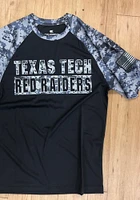Colosseum Texas Tech Red Raiders Grey OHT Raglan Camo Performance Short Sleeve T Shirt