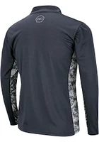 Colosseum TCU Horned Frogs Mens Grey OHT Camo Long Sleeve Qtr Zip Pullover