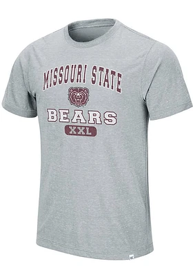 Colosseum Missouri State Bears Grey Wyatt Short Sleeve T Shirt