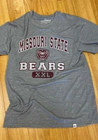 Colosseum Missouri State Bears Grey Wyatt Short Sleeve T Shirt