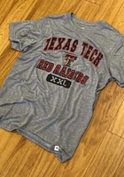 Colosseum Texas Tech Red Raiders Grey Wyatt Short Sleeve T Shirt