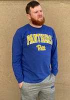 Colosseum Pitt Panthers Blue Playbook Long Sleeve T Shirt