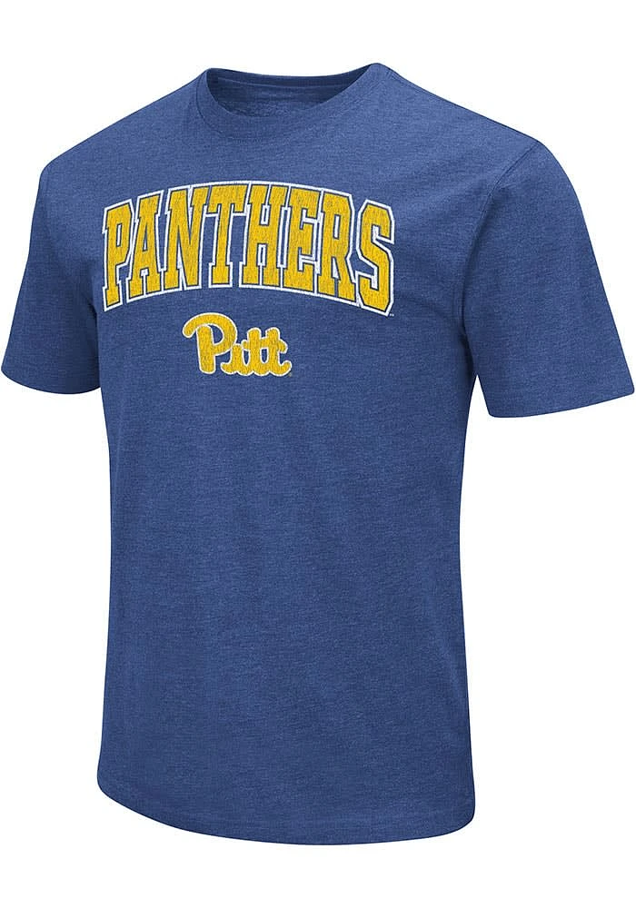 Colosseum Pitt Panthers Blue Playbook Arch Short Sleeve T Shirt