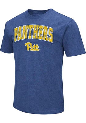 Colosseum Pitt Panthers Blue Playbook Arch Short Sleeve T Shirt
