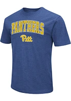 Colosseum Pitt Panthers Blue Playbook Arch Short Sleeve T Shirt