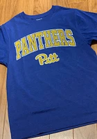 Colosseum Pitt Panthers Blue Playbook Arch Short Sleeve T Shirt
