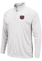 Colosseum Missouri State Bears Mens White Kliff Long Sleeve Qtr Zip Pullover