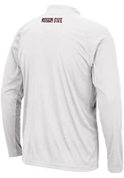Colosseum Missouri State Bears Mens White Kliff Long Sleeve Qtr Zip Pullover