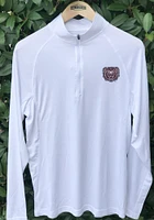 Colosseum Missouri State Bears Mens White Kliff Long Sleeve Qtr Zip Pullover