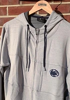 Colosseum Penn State Nittany Lions Mens Grey Challenge Accepted Long Sleeve Zip