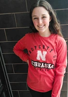 Colosseum Nebraska Cornhuskers Red High Fives Long Sleeve T Shirt